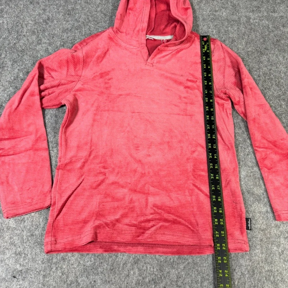 Unionbay Kids Youth Hoodie and Striped Tee Set Pink Cream Red Size M 10/12